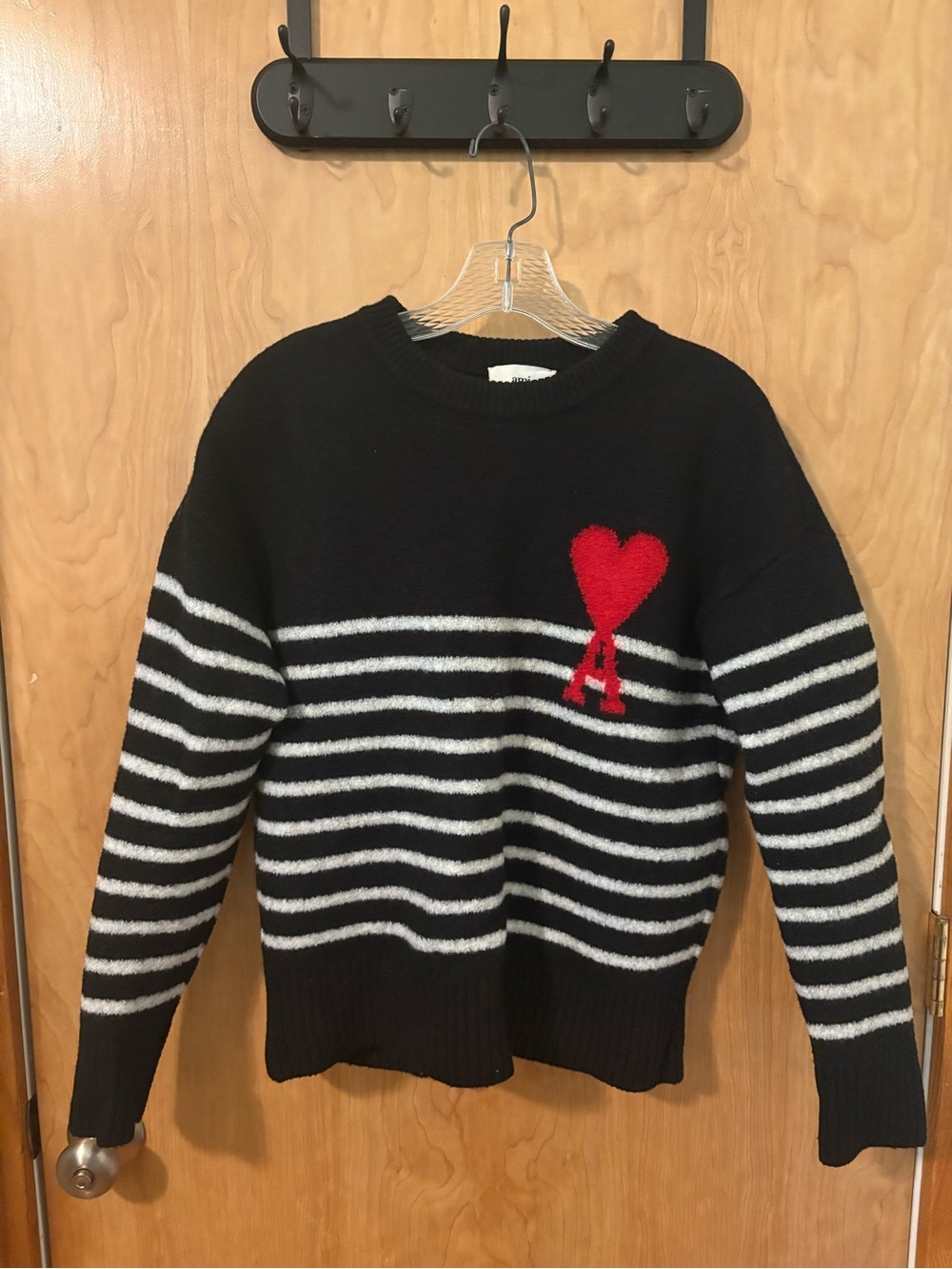 Ami Alexandre Mattiussi Black Crewneck Sweater